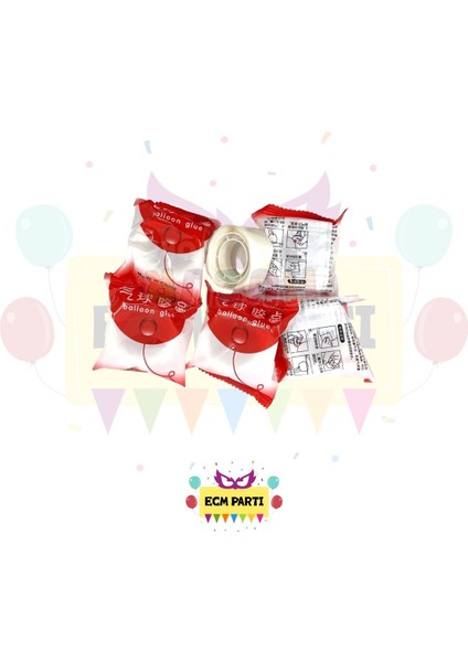 Balon Yapıştırma Bandı Balon Yapışkanı 100 Adet Kendiliğinden Kesilmiş fiyatları