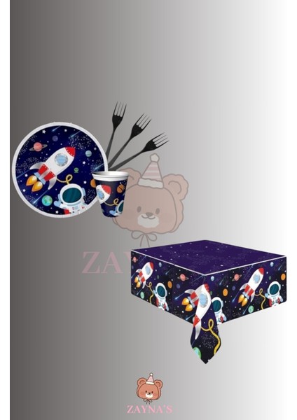 Galaksi Uzay Temalı 32 Kişilik Doğum Günü Parti Seti