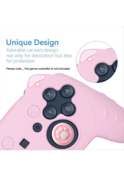 Nintendo Switch Için 2 Pro Cat Paw Controller Cilt Tutuşları Set Kayma Önleyici Ter Geçirmez Sıkı Uyum Kolay Kurulum (Yurt Dışından) indirimleri