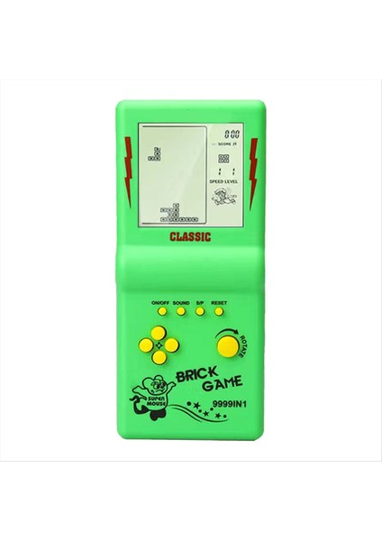 Nostaljik Cep Oyunu Klasik Retro El Oyunları Tetris Konsolu Için Çocuk Makinesi Çocuk Bulmaca Oyuncaklar Yeşil (Yurt Dışından)
