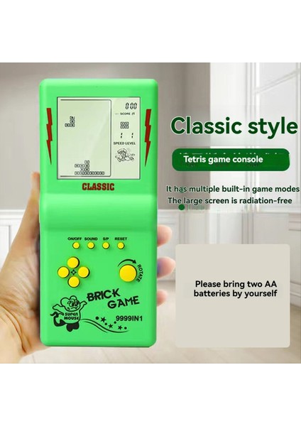 Nostaljik Cep Oyunu Klasik Retro El Oyunları Tetris Konsolu Için Çocuk Makinesi Çocuk Bulmaca Oyuncaklar Yeşil (Yurt Dışından) indirimleri