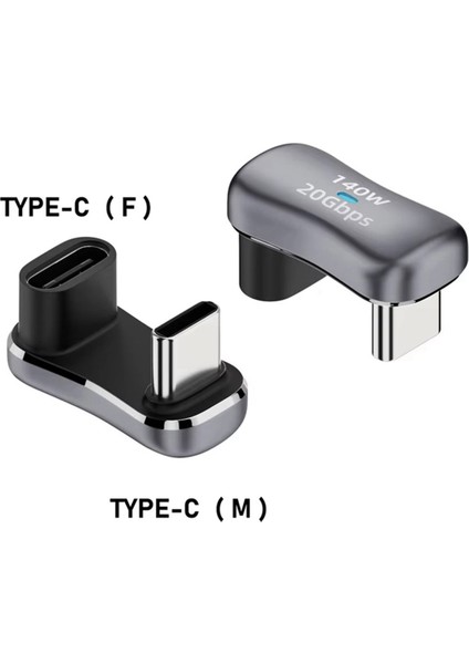 2x 180 Derece Açı USB C Adaptörü Usb-C Pd Şarj Tablet USB C U Şekli Dönüştürücü Buhar Güverte C-C 20G 140 W (Yurt Dışından) modelleri