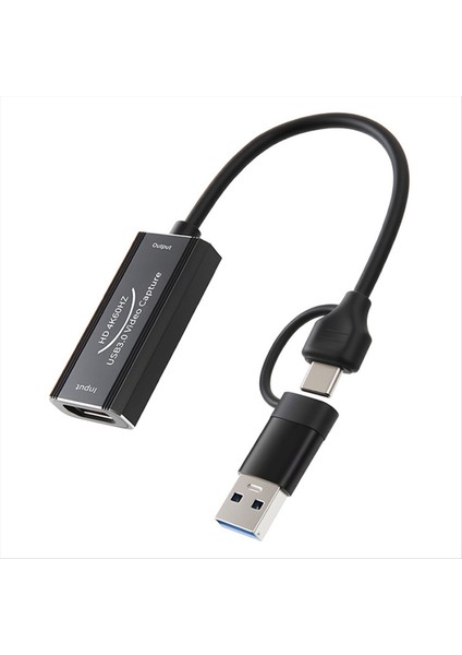 USB 3 0 Video Yakalama Kartı 60Hz Kayıt 4K Hd Kaynağından Usb/type-C&#39 Ye 2&#39 Si 1 Arada Oyun Yakalayıcı Canlı Yayın Video Kaydedici (Yurt Dışından)