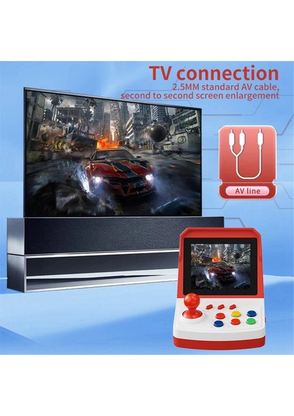 A6PLUS Retro Mini Arcade Video Oyunu Konsolu 1000+ Oyunlar 3 2 Inç Ekran Dahili Joystick Desteği Tv Çıkışı Ev Arcade B (Yurt Dışından) fiyatları