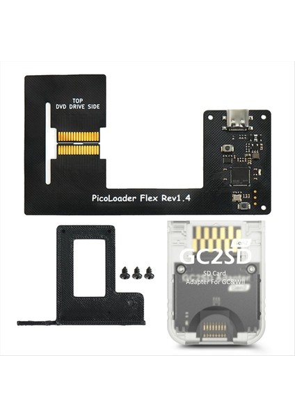 Picoloader Flex Rev1 4 SD2SP2 Için GC2SD Gen2 RP2040 Çipli Ngc Gamecube Retro Oyun Konsolu Için GC2SD Sdgecko (Yurt Dışından)
