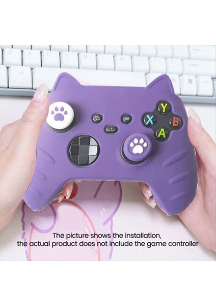 Kedi Paw Silikon Yumuşak Koruyucu Xbox Serisi X/s Kontrolörleri Başparmak Çubuğu Kavrama Kapakları Oyun Kontrol Kutusu Kapağı (Yurt Dışından) modelleri