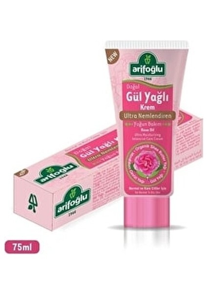 Doğal Gül Yağlı Krem 75 ML Ultra Nemlendirici Etkisiyle Normal Ciltler İçin Yoğun Bakım fiyatları