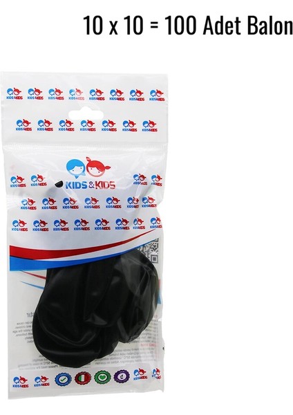 Siyah 100PCS Balon G-90A
