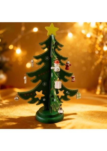 Mini Çam Ağacı 18 cm Yeşil Süsleme ve Masa Dekoru