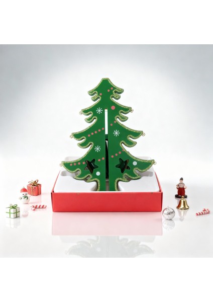 Mini Çam Ağacı 18 cm Yeşil Süsleme ve Masa Dekoru