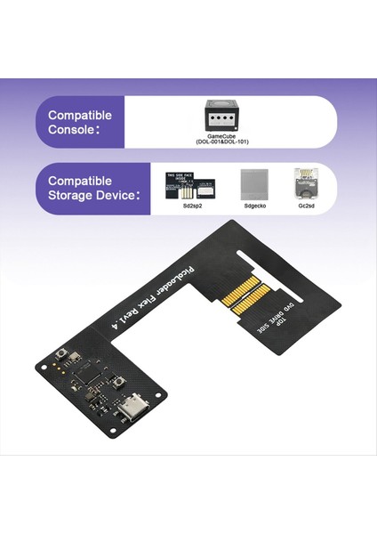 GC2SD ile Picoloader Flex Rev1 4 SD2SP2 Için RP2040 Çipini Temel Alır Ngc Gamecube Retro Gameconsole B Için GC2SD Sdgecko (Yurt Dışından) modelleri