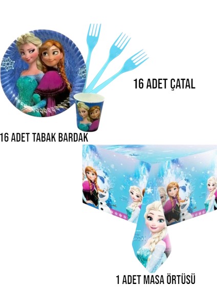 Karlar Ülkesi Elsa Temalı 16 Kişilik Doğum Günü Parti Seti - Karlar Ülkesi Frozen Elsa Konseptli fiyatları