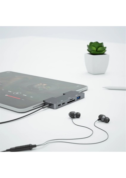 USB C Hub Usb3 1 Type-C Pd Tabletler Için Şarj Pc&#39 Den Hdmı&#39 Ya Uyumlu USB 3 0 Adaptör Tip-C Telefon Kulaklık Jakı ile (Yurt Dışından) fırsatları