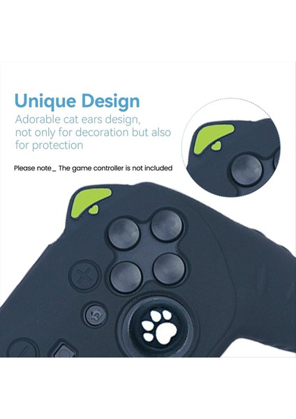 Nintendo Switch Için 2 Pro Kedi Kulak Oyunu Kontrolör Silikon Cilt Seti Slip Anti-Slip Ter-Kötü Sıkı Uyum Rahat Oyun (Yurt Dışından) fiyatları