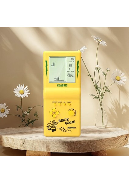 Nostaljik Cep Oyunu Klasik Retro El Oyunları Tetris Konsolu Için Çocuk Makinesi Çocuk Bulmaca Oyuncaklar Sarı (Yurt Dışından) modelleri