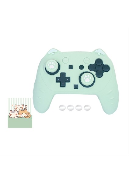 Nintendo Switch Için 2 Pro Cat Paw Controller Cilt Tutarları Set Set Cuestion, Yumuşak, Yumuşak, Anti-Slip Koruyucu Kapak Konforlu Oyun (Yurt Dışından)