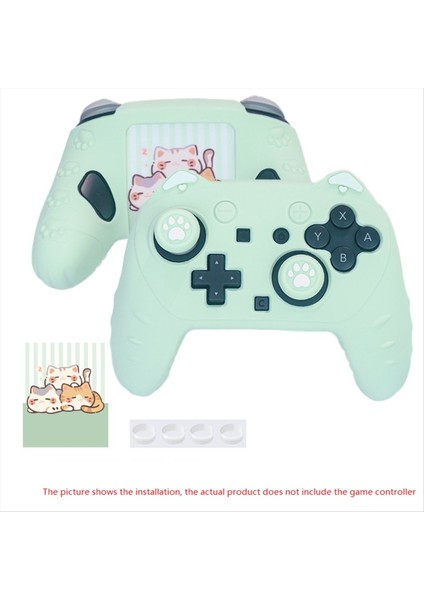 Nintendo Switch Için 2 Pro Cat Paw Controller Cilt Tutarları Set Set Cuestion, Yumuşak, Yumuşak, Anti-Slip Koruyucu Kapak Konforlu Oyun (Yurt Dışından) indirimleri