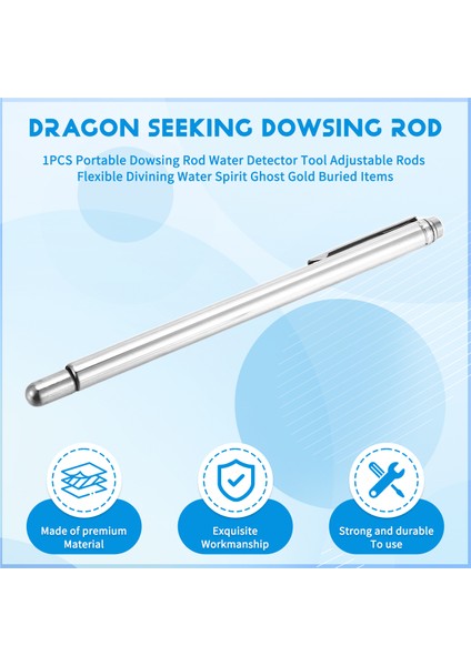 1pcs Taşınabilir Dowsing Çubuk Su Dedektörü Aracı Ayarlanabilir Çubuklar Esnek Ilahi Su Ruhu Hayalet Altın Gömülü Öğeler (Yurt Dışından) fırsatları