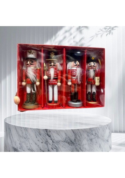 Kırmızı Dörtlü Kurşun Asker Seti, Eğlenceli ve Renkli Oyuncak Koleksiyonu