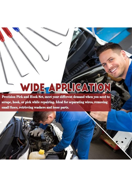 8 Pcs Çift Noktalı Scriber, Metal Scribe Aracı Kanca ve Seçim Aracı Düz ​​45 Derece 90 Derece Uç Işaretleme Aracı (Yurt Dışından) modelleri