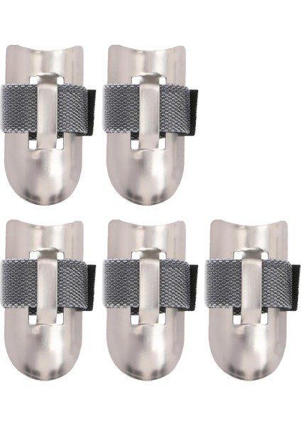 10PCS Parmak Koruyucular Gıdaları Kesmek Için Parmak Korumaları Çok Fonksiyonlu Paslanmaz Çelik Parmak El Koruyucusu Aletler (Yurt Dışından)