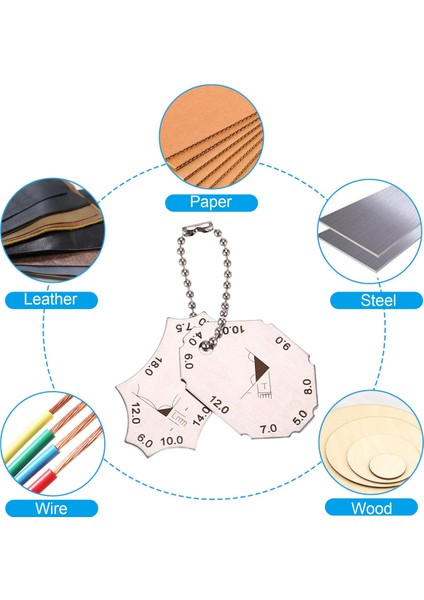 2pcs Kaynak Göstergesi Tuş Anahtarı Kaynak Yüzey Memur Muayene Tedbir Araçları Cep Fillet Kaynak Gösterge Ölçü Tedbir (Yurt Dışından) fırsatları