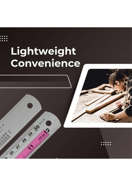 12+6 Inç Metal Cetvel Set-Düz Kenar Cetvelinin Hem Emperyal Hem De Metrik Ölçümleri Var, Dıy Projeleri Için Mükemmel, Kırmızı (Yurt Dışından) modelleri