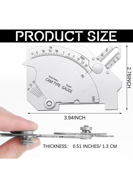2 Adet Köprü Kam Gage Kaynak Göstergesi Kaynaklı Yüzeylerin Incelenmesi Için Paslanmaz Çelik Kalınlık Göstergesi Aracı (Yurt Dışından) modelleri