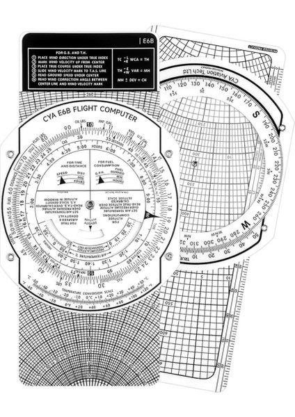 E6B Uçuş Hesap Makinesi Uçuş Bilgisayar Hesap Makinesi Essention Uçan Eğitim Uçuş Eğitimi Için Öğrenci Araçları (Yurt Dışından)