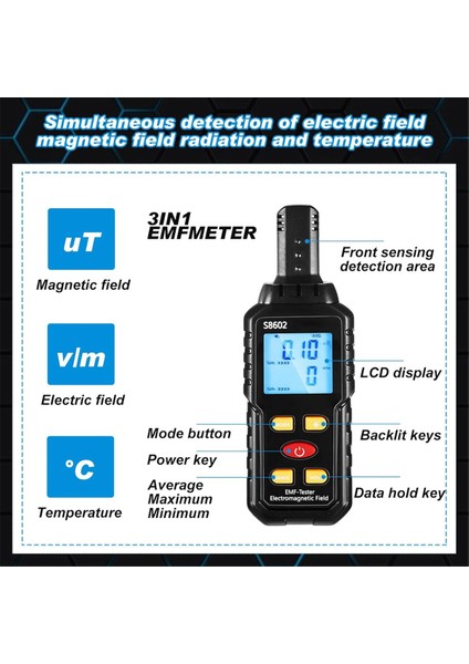 Hayalet Ekipman Kiti, 2 Motion Işık Up Catballs, Emf Metre, Emf Metre Dedektörü Hayalet Ekipmanları (Yurt Dışından) modelleri