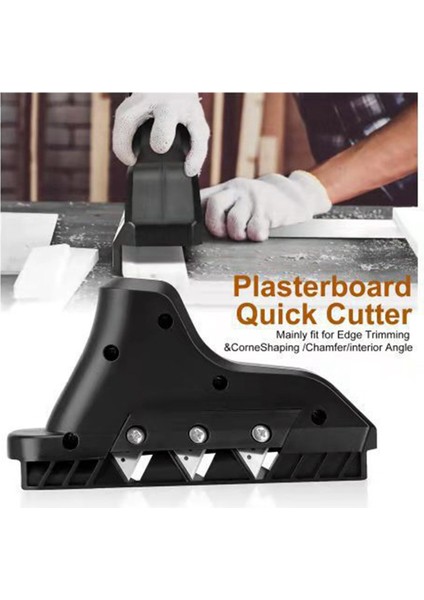 Hızlı Kenar Kesme Pah Plastik Plastik Alçı Alçı Alçı Tahtası Alçıpan Kenar Fikstürü Yönlendirici Bit Set Planlama Aracı (Yurt Dışından)