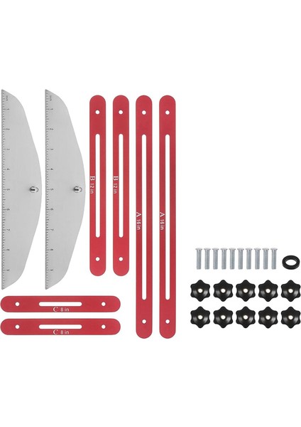 Merdiven Sırtı Şablon Aleti 9INCH-54INCH Ayarlanabilir Uzunlukta Merdiven Ölçüm Alet Jig Merdivenler Için Uygun Basamaklar (Yurt Dışından)