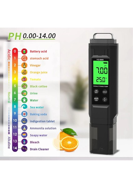 Taşınabilir Su Kalitesi Test Cihazı 5-1 Arada Balık Tankı Ph Meter Tds Test Kalemi Değer Test Cihazı Tuzluluk Sıcaklığı Ölçüm (Yurt Dışından) modelleri