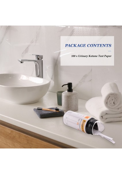 100PCS/ŞIŞE Keton Şeritleri Ev Ketozu Idrar Kilo Ver Analizi Keto Şeritleri (Yurt Dışından) fırsatları