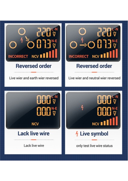 Bıde ZT-E8ER Soket Tester Akıllı Voltaj Dedektörü Çıkış Denetleyicisi Abd Fişi (Yurt Dışından) fırsatları