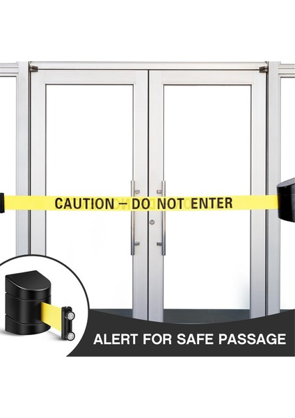 16.4ft Manyetik Geri Çekilebilir Duvar Bariyeri, Duvar Montajı Kalabalık Kontrol Duvar Geri Çekilebilir Kemer, Abs Kılıflı Güvenlik Kemeri, 2 Pcs (Yurt Dışından) fiyatları