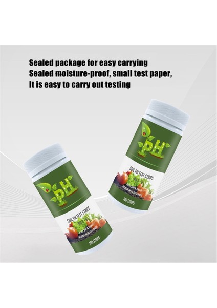 Toprak Ph Kağıt Test Kiti 200 Testçi Şeritleri (3,5-9 Aralığı) Bahçe Ev Çim Çimen Sebze Bahçeciliği Test Etmek Için (Yurt Dışından) fırsatları