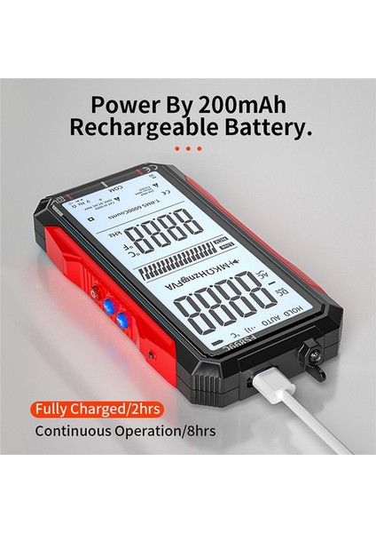 Dijital Multimetre 6000 Sayımlar Gerçek Ac/dc Ammetre Voltmetre Oto Sıcaklığı Ohm Hz Kapasitans Diyot Ncv Metre (Yurt Dışından) indirimleri