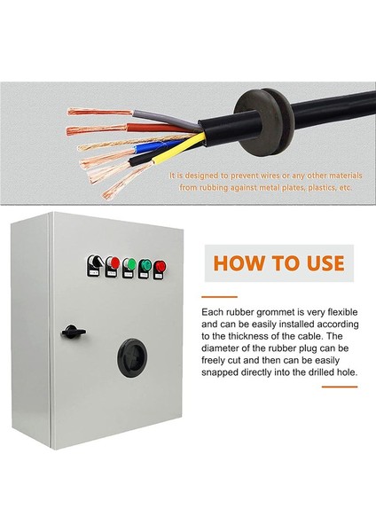 200 Adet Kauçuk Grommet Çeşitleri Kiti (Yurt Dışından) indirimleri