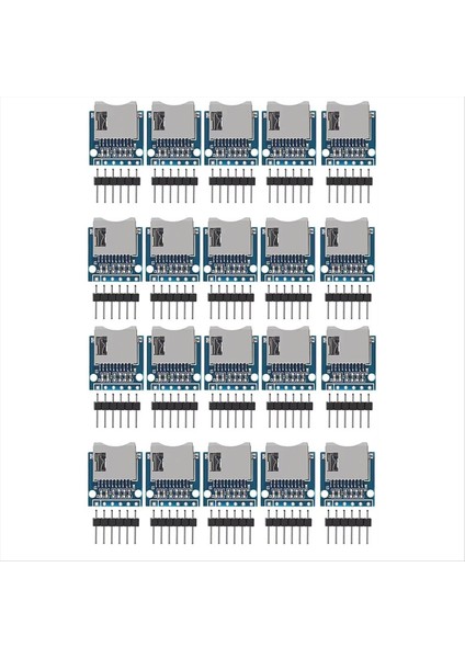 20PCS Micro-Sd Mini Depolama Genişleme Kartı Mini Micro-Sd Tf Kart Bellek Kalkanı Modülü Pimleri Arduino Için (Yurt Dışından)
