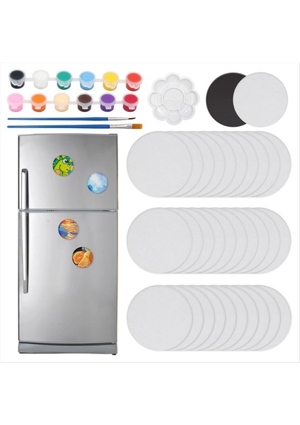 30 Adet 2.6 Inç Mini Manyetik Tuval Paneli, Boyama Seti ile Manyetik Boyama Tuval Paneli (Yurt Dışından) fiyatları