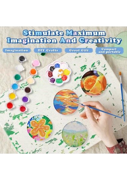30 Adet 2.6 Inç Mini Manyetik Tuval Paneli, Boyama Seti ile Manyetik Boyama Tuval Paneli (Yurt Dışından) indirimleri