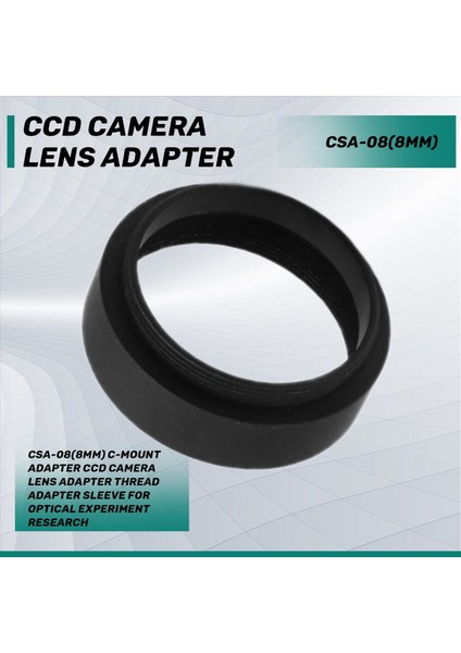 Csa-08 (8mm) C-Mount Adaptörü Ccd Kamera Lens Adaptörü Dişli Adaptör Kılıfı Optik Deney Araştırması Için (Yurt Dışından) fırsatları