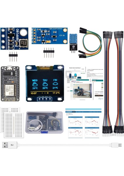 Hava Durumu Kiti Nem ve Çevre BMP180 Basınç Sensörü ESP8266 (Yurt Dışından) fiyatları