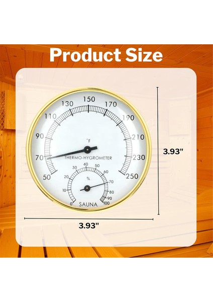 2 Arada 1 Sauna Termometresi Fahrenheit, Sauna Termometresi ve Higometre Iç Mekan Sıcaklık Nem Monitörü (Yurt Dışından) indirimleri
