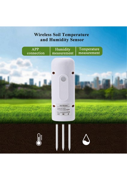 Tuya Zıg/arı Kablosuz Toprak Nem Sensörü Akıllı Sıcaklık Nem Test Cihazı Mobilephone App Gerçek Zamanlı Monitör (Yurt Dışından) indirimleri