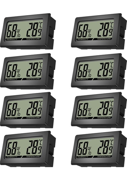 Termometre Higrometre Mini LCD Office Bebek Odası Oturma Odası Buzdolabı Için Dijital Kapalı Termo-Higrometre (Yurt Dışından)