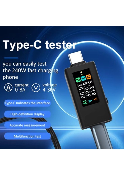 KWS-1902L Çok Işlevli USB Type-C Test Cihazı (Yurt Dışından) fiyatları