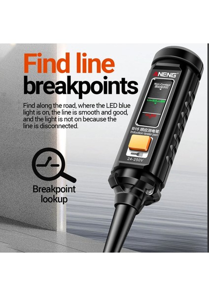 Aneng B15 Indüksiyon Test Kalemi Profesyonel Ac Voltaj Algılama Kalemi Vurgu Renk Işığı Elektrikçi Tornavida Test Cihazı (Yurt Dışından) fırsatları