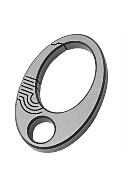 Mini Titanyum Alaşım Tokası Küçük Oval Anahtar Kezlik Edc Dış Mekan Aracı (Yurt Dışından)